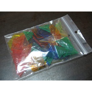 【愛玩耍玩具屋】USL遊思樂 六形六色板(透明,49pcs) / 袋