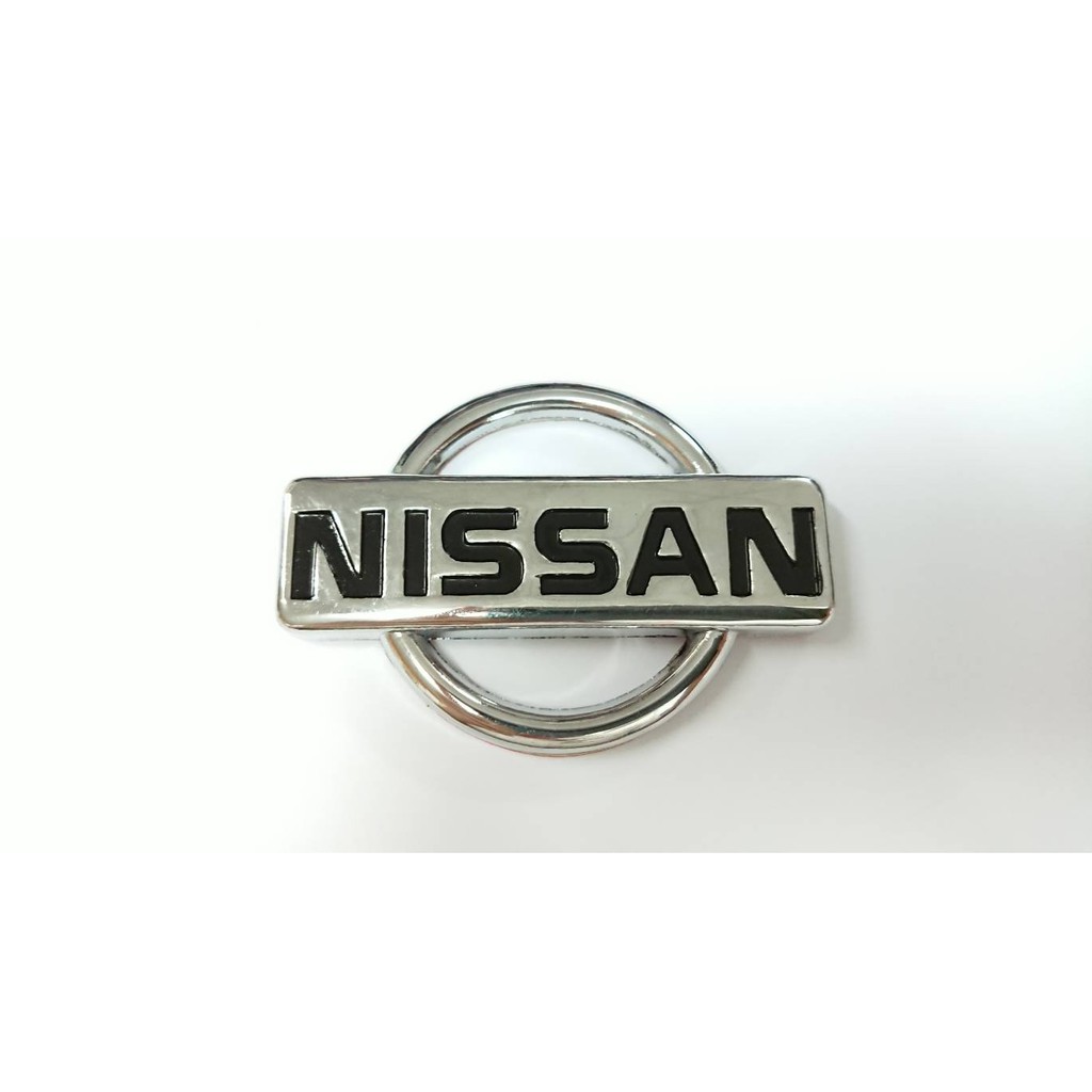 圓夢工廠  Nissan 後車箱 鍍鉻銀 車標 廠標 logo 標誌 尺寸 長78mm 高56mm