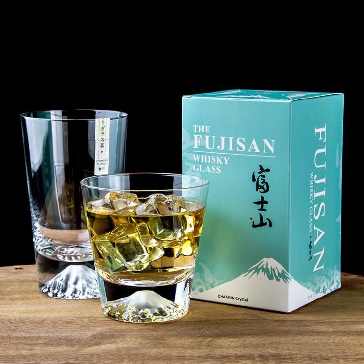 日式酒具chamvin日本原單酒杯威士忌杯水晶江戶硝子富士山杯日式ins彩盒七里花香 蝦皮購物