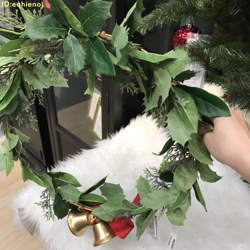 思米加人造花環冬青樹人造植物和人造花裝飾花環 蝦皮購物