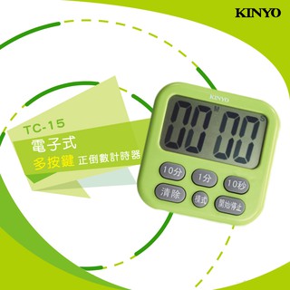 KINYO耐嘉 TC-15/TC-16/TC-18/TC-11 電子式正倒數計時器 大螢幕 磁吸 定時器 倒數器 提醒器