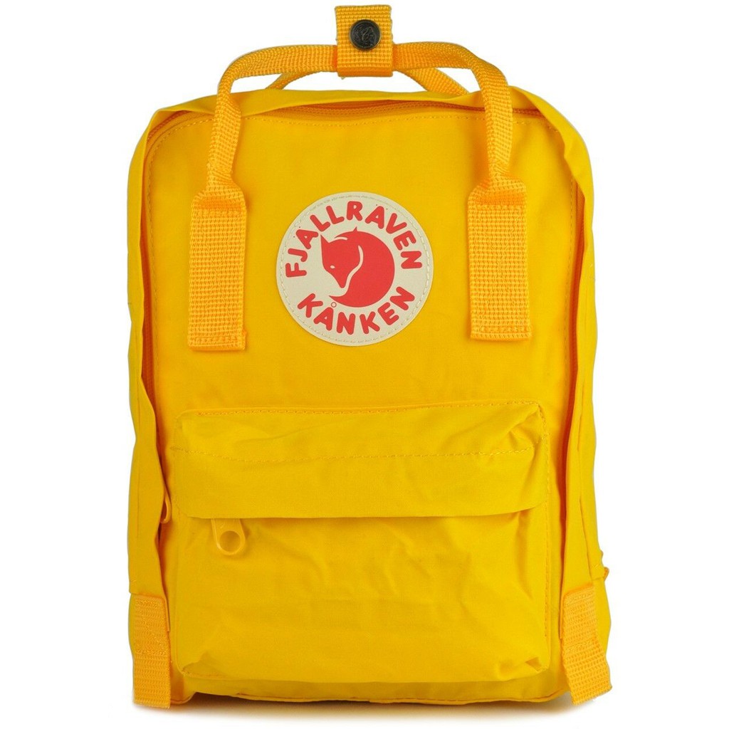 瑞典Fjallraven Kanken Mini F23561-141復古後背包 小型方型書包-黃色