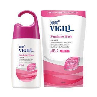 【VIGILL婦潔】滋潤嫩白 私密沐浴露日常潔淨 補充包180ml【淨妍美肌】