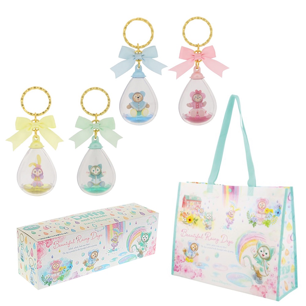 現貨- 日本海洋迪士尼 達菲雨季系列 鑰匙圈 雨滴吊飾 購物袋 達菲 雪莉玫 史黛拉兔 Duffy
