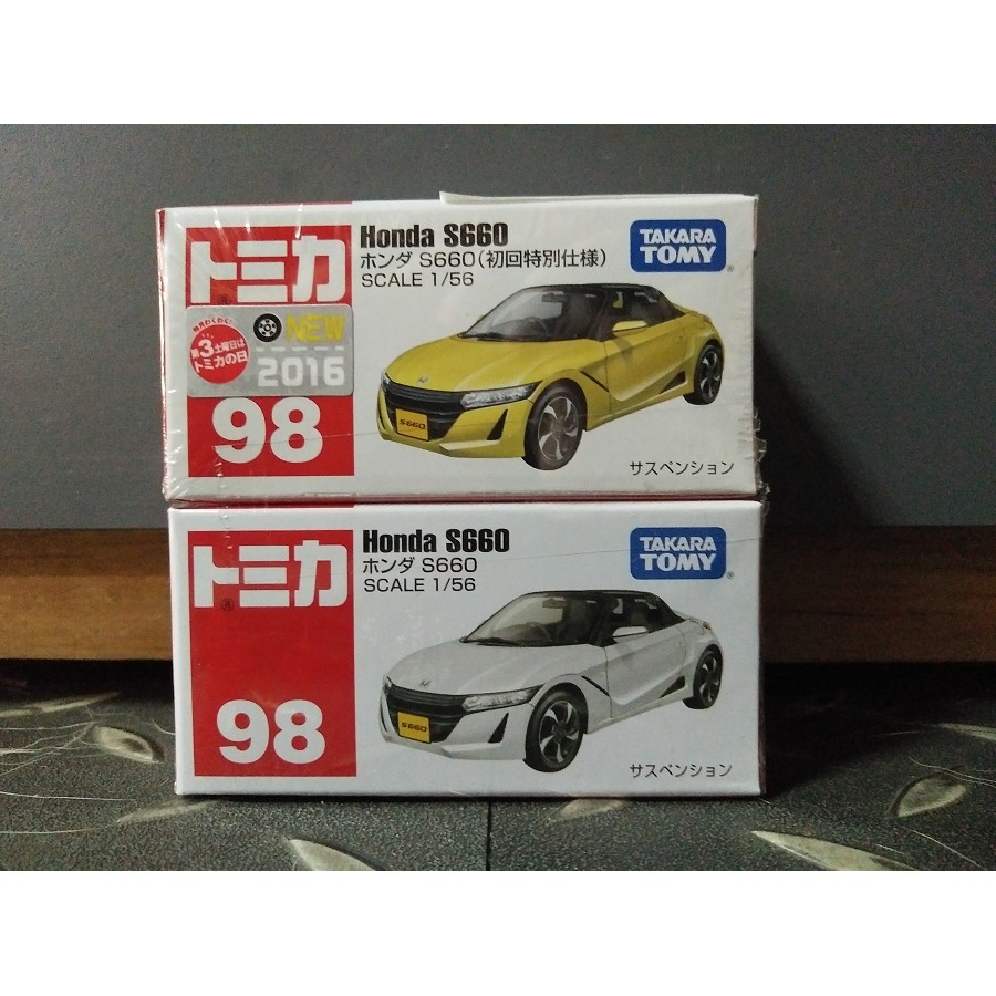 Gts 日本tomica多美小汽車98 Honda S660 黃色敞篷車初回特別版 普通款 蝦皮購物
