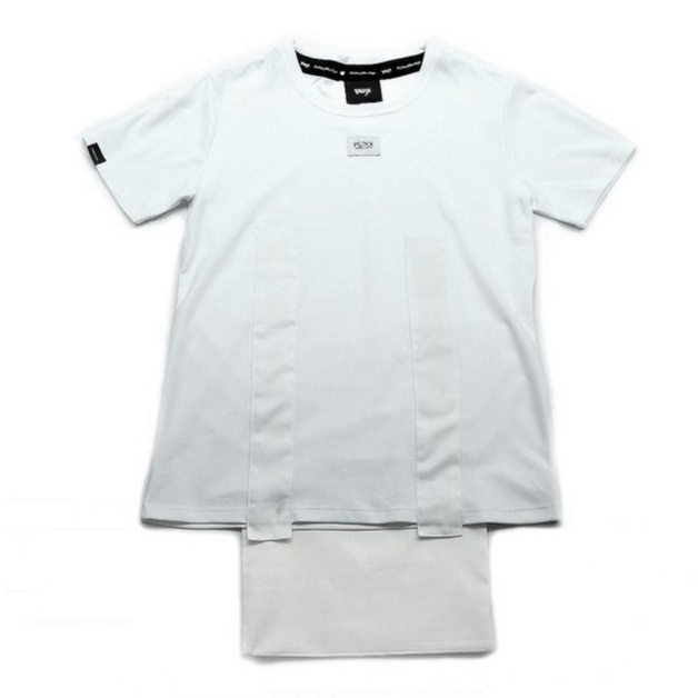 PUNX WHITE SPLICE TEE -1 拼接短袖TEE【 PUNX 】