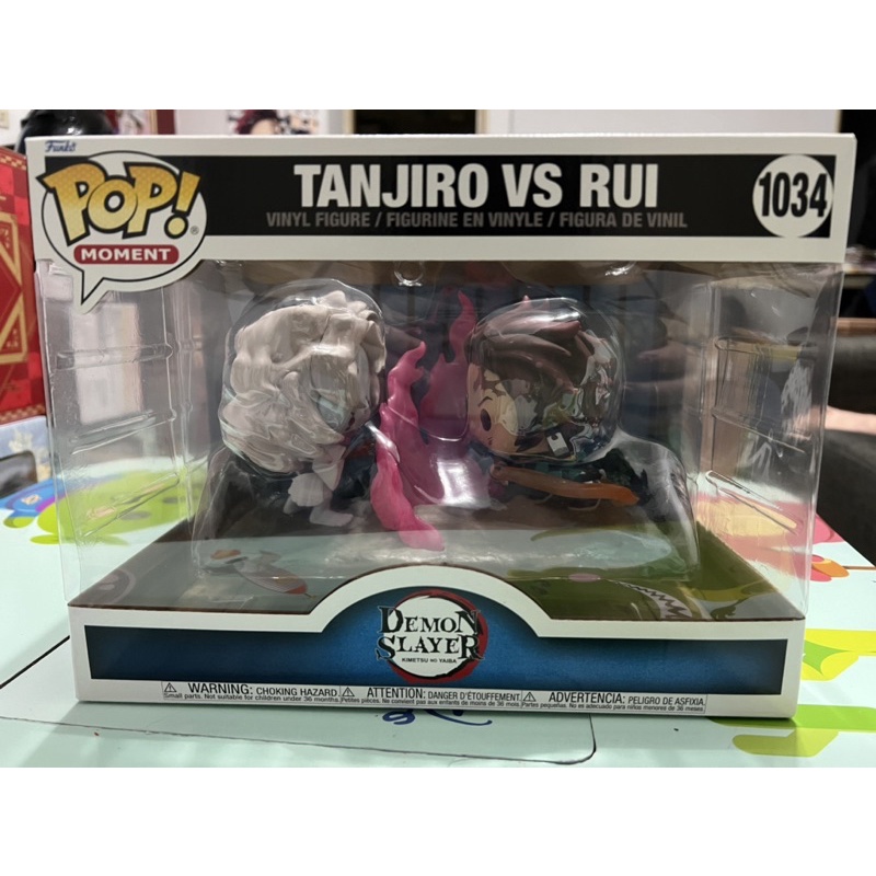 全新未拆代理版鬼滅之刃炭治郎vs累Funko Pop 經典時刻1034