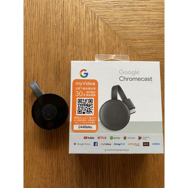 Chromecast 2 (2015版) 少了電源線 盒子用三代來裝