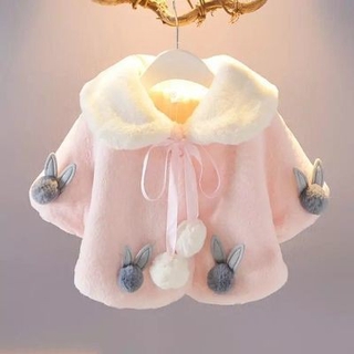 （童萌小屋）女童寶寶洋氣皮草外套 兒童外套女孩 女童裝 嬰兒外穿