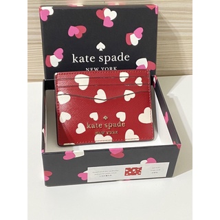 Kate spade ♠️  紅色愛心防刮六名片票卡夾（情人節限定商品）