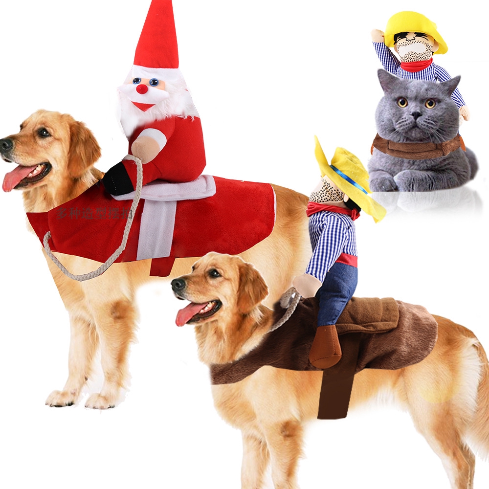 大狗狗衣服貓咪寵物用品 騎馬裝變身萬聖聖誕老人衣服 搞怪小中型大