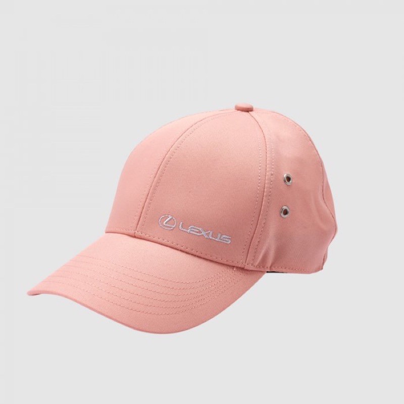 (全新)LEXUS帽子 造型車線休閒帽 粉橘色