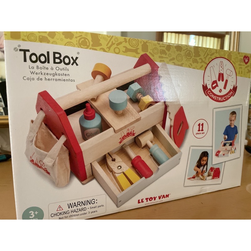 全新英國 Le Toy Van 工程系列木質玩具 小小工程師系列 TOOL BOX- 小小工程師工具箱玩具組