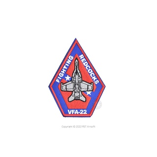 RST 紅星 - 經典TOP GUN 捍衛戰士 獨行俠 VFA-22 戰鬥機 電繡臂章 徽章 識別章 13011-206