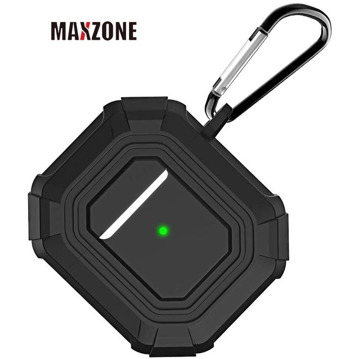 Maxzone 適用於 OnePlus Buds 保護套,帶鑰匙扣和優質矽膠,適用於 OnePlus Buds 易於攜帶