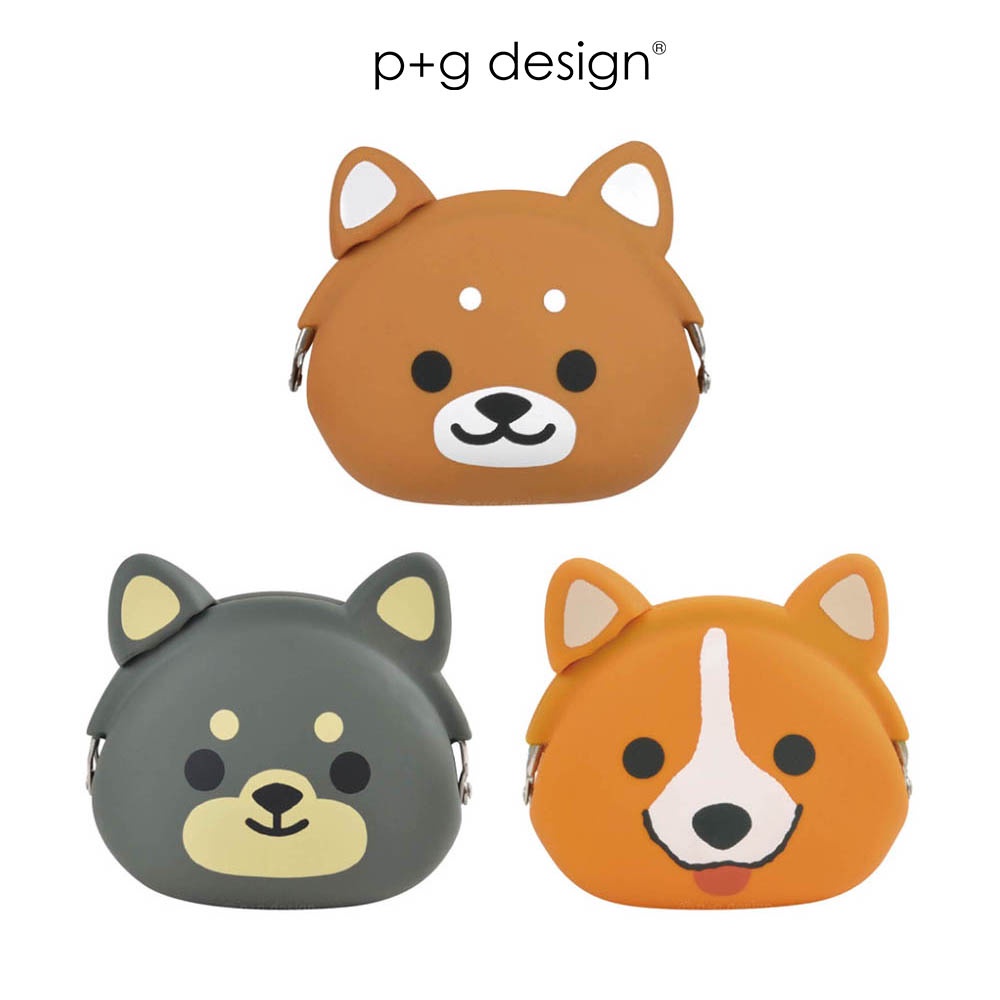 【p+g design】mimi POCHI Friends 柴犬/柯基 狗狗造型矽膠口金包 零錢包 珠扣包