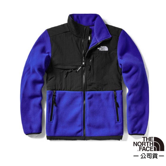 【美國 The North Face】ICON 熱賣款經典耐磨排汗透氣保暖刷毛外套夾克(亞洲版型) 496U-CZ6 藍