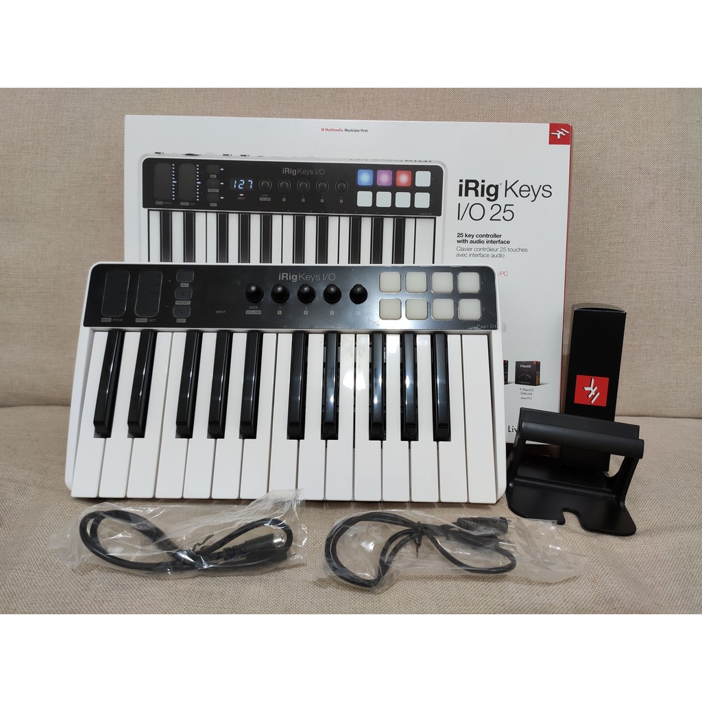 二手良品】IK Multimedia iRig Keys I/O 結合25 鍵MIDI 控制器和整合式音訊介面| 蝦皮購物 二手良品】IK Multimedia iRig Keys I/O 結合25 鍵MIDI 控制器和整合式音訊介面| 蝦皮購物