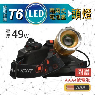 光之圓 CY-W2021 T6凸透鏡可兩用式旋轉調焦頭燈