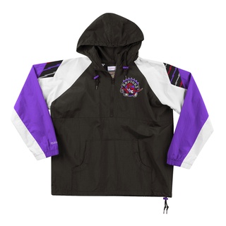 Mitchell & Ness NBA Half-Zip 半開襟衝鋒衣 暴龍 黑白紫