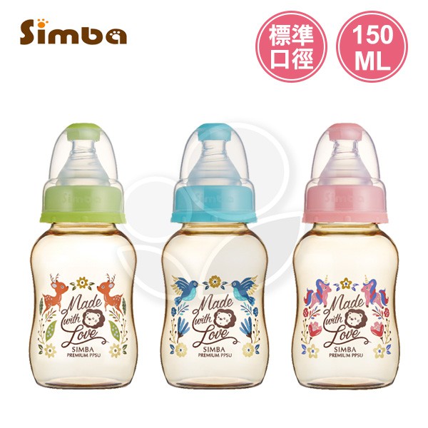 Simba 小獅王辛巴 桃樂絲PPSU標準葫蘆小奶瓶150ml (3色可選)【佳兒園婦幼館】