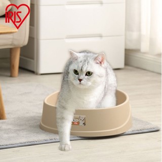 ★動物雲 SNOW的家★IRIS 幼貓貓便盆-白色/米色貓砂盆