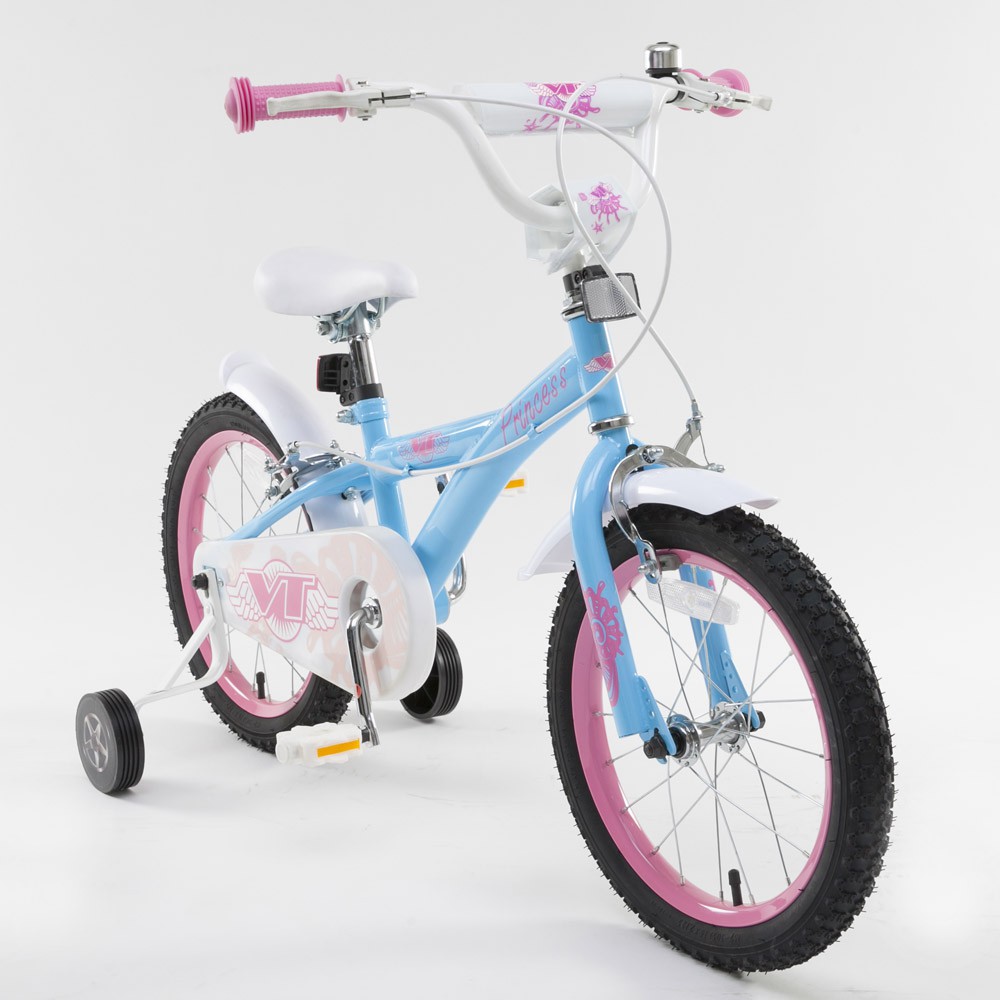 Ventura范圖拉 16吋 兒童腳踏車-粉藍粉紅色