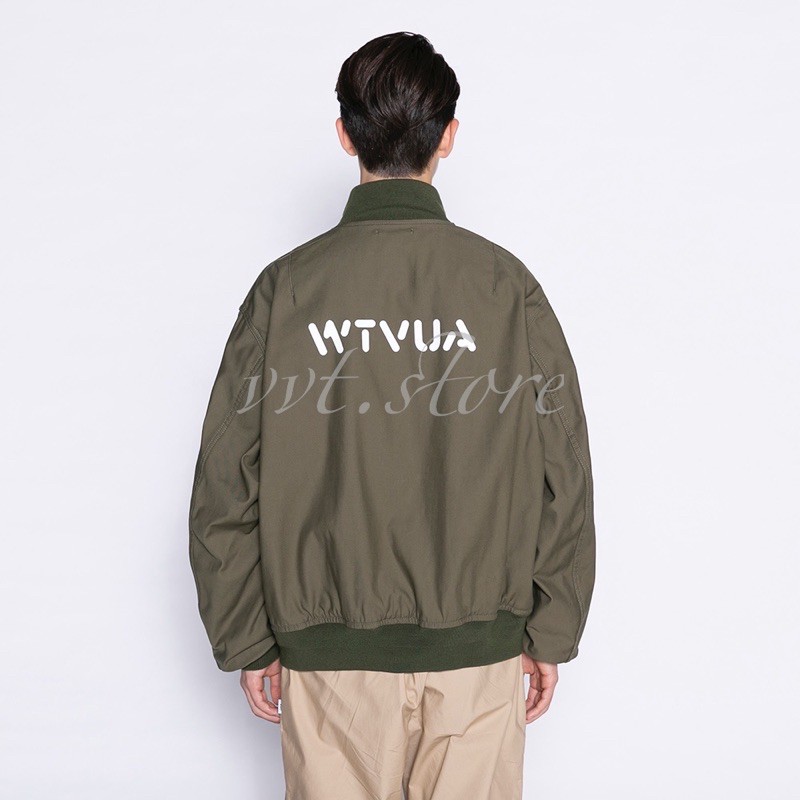 美品♡ WTAPS JACKET / NYCO.SATIN.CORDURA WTAPS SATIN LEAGUE JACKET GREEN | TODAY CLOTHING