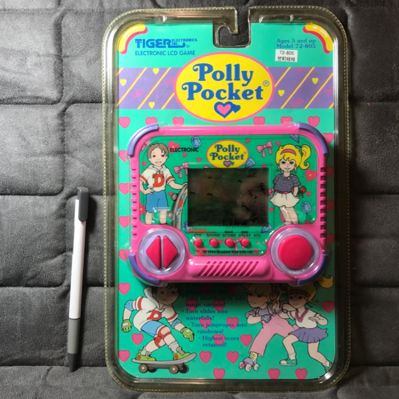 （客訂/請勿下標）Tiger早期電玩 1994年 Polly Pocket口袋芭莉娃娃 口袋芭比掌上遊戲機 電動玩具