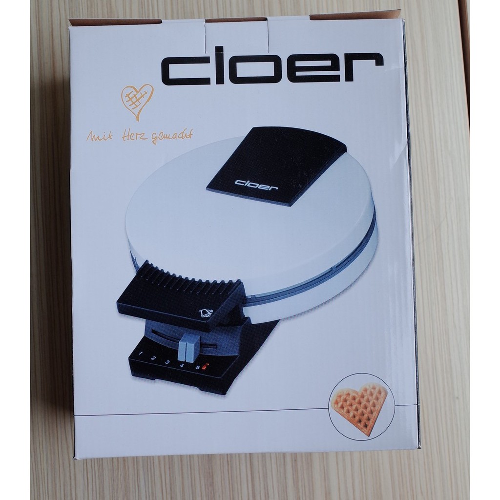 德國設計 贈品便宜賣 Cloer 溫控可調式鬆餅機 0181TW