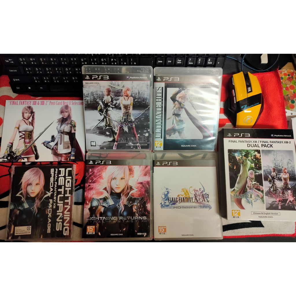 星哥小舖 Ps3遊戲二手太空戰士13三部曲最終幻想final Fantasy Xiii 雷光歸來全民高爾夫5 蝦皮購物