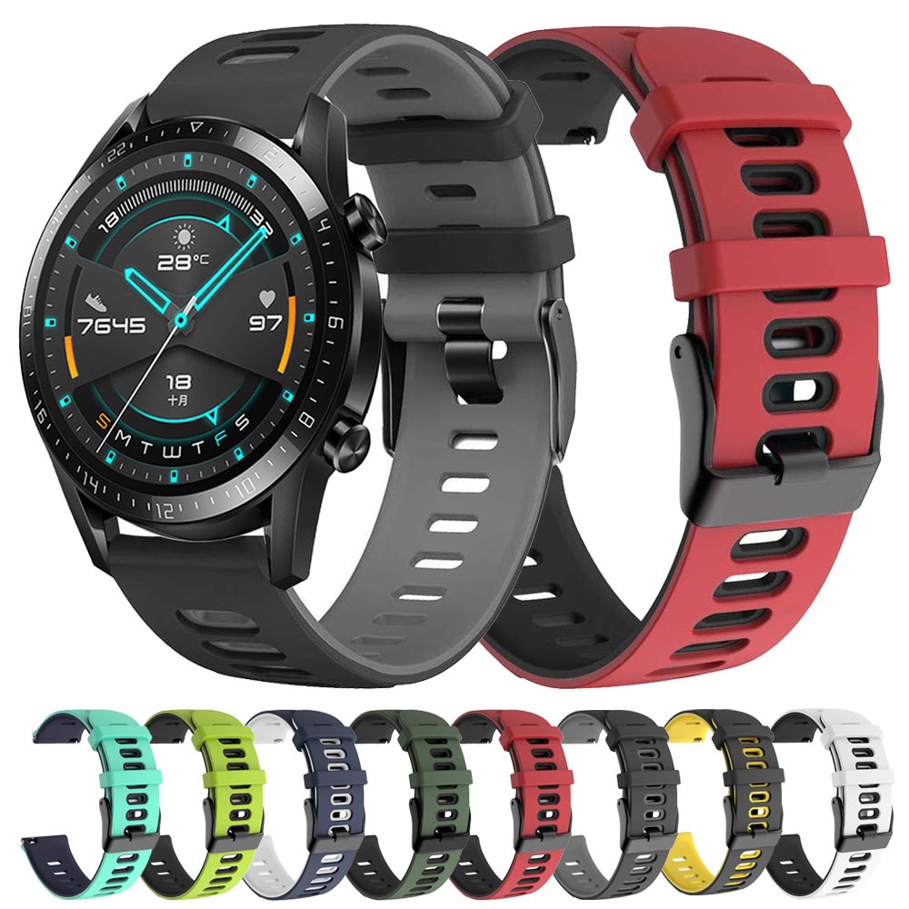 華為 Watch GT2 Pro 錶帶 GT4 GT3 46mm 42mm 矽膠腕帶 Huawei GT 2e 錶帶