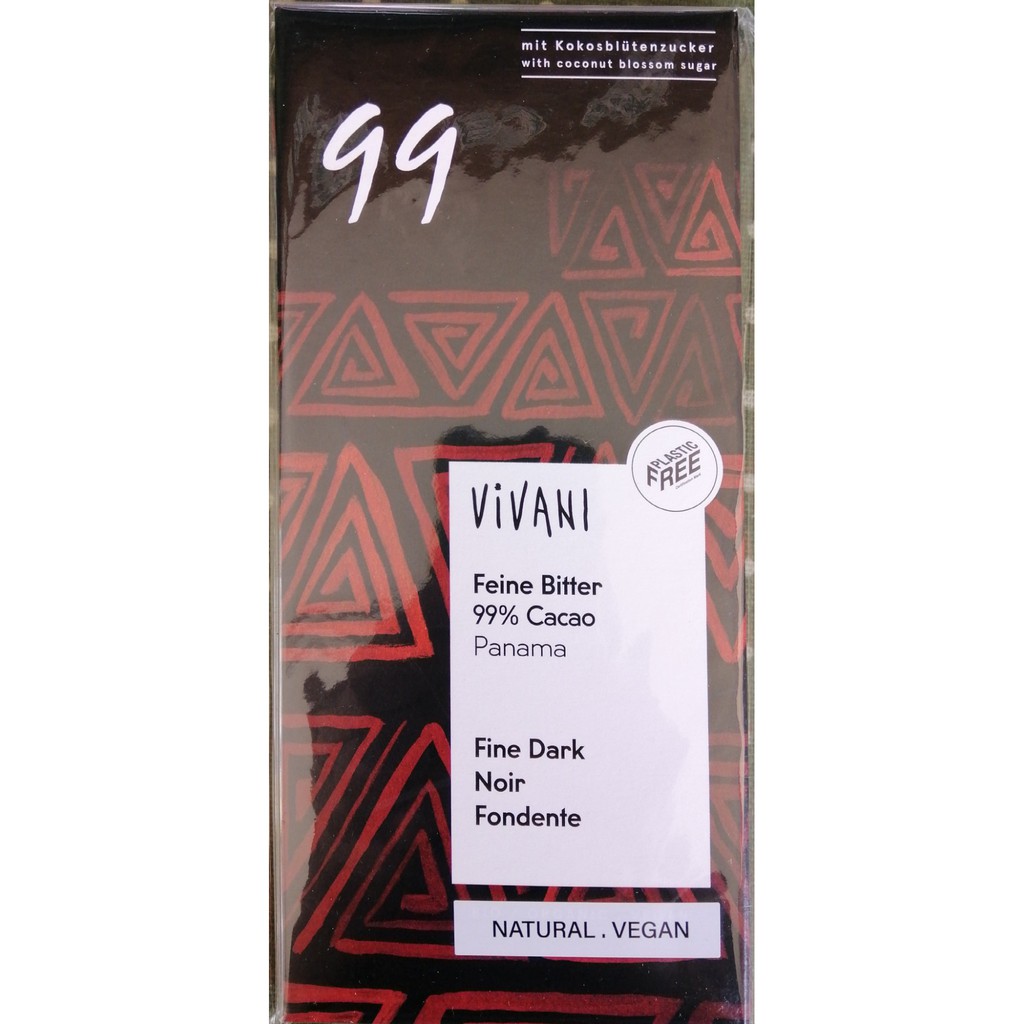 Vivani 德國99%極黑巧克力 80g/片 效期04/2025