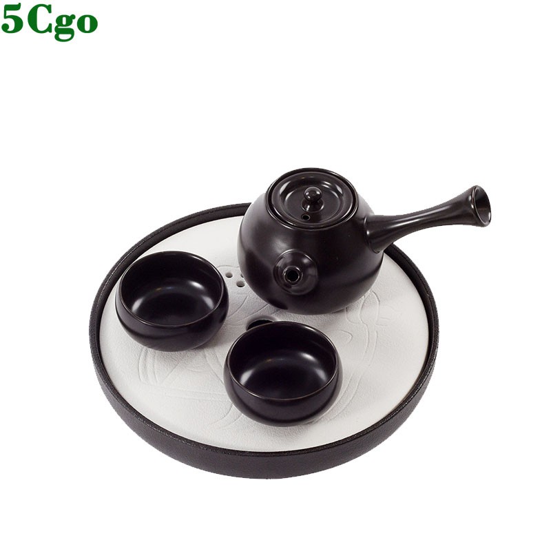 5Cgo新中式陶瓷功夫茶具套裝茶幾茶桌茶壺茶杯茶盤樣板間軟裝飾品擺件 t579989277132