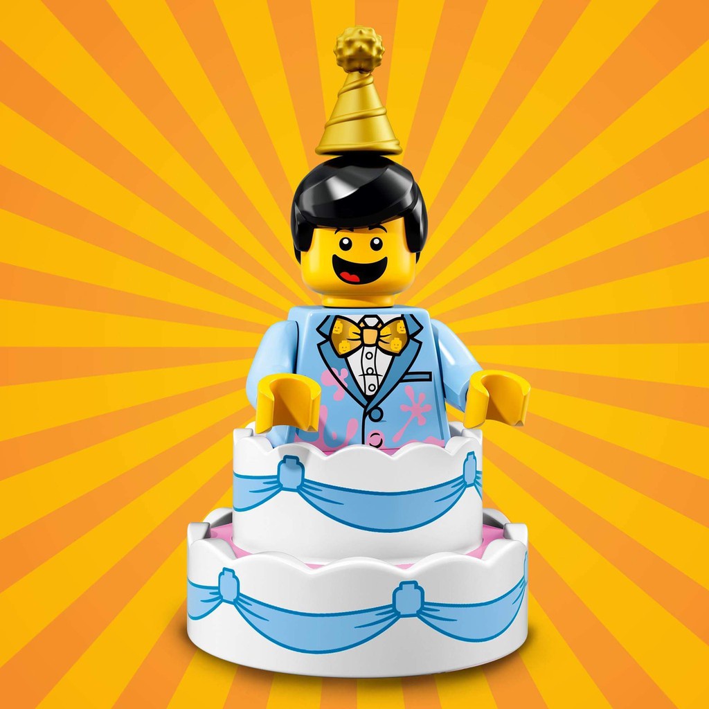 [大王機器人] LEGO 樂高 71021 18代人偶包 10 Birthday Cake Guy 生日蛋糕人