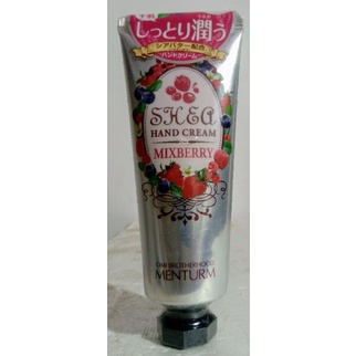 日本近江兄弟MENTURM SHEA! HAND CREAM MIX BERRY 乳木果&amp;椰子油滋潤護手霜75g