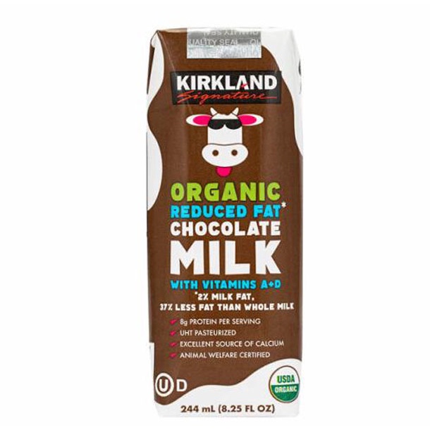 KIRKLAND 科克蘭有機巧克力牛奶 每罐244毫升X24入 C242541 單次運費限購一箱