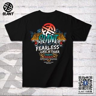 SLANT TIGER 短袖T恤 老虎T恤 永不畏懼 雙面印刷 FEARLESS 台灣原創品牌短T 純棉T恤 多色可選