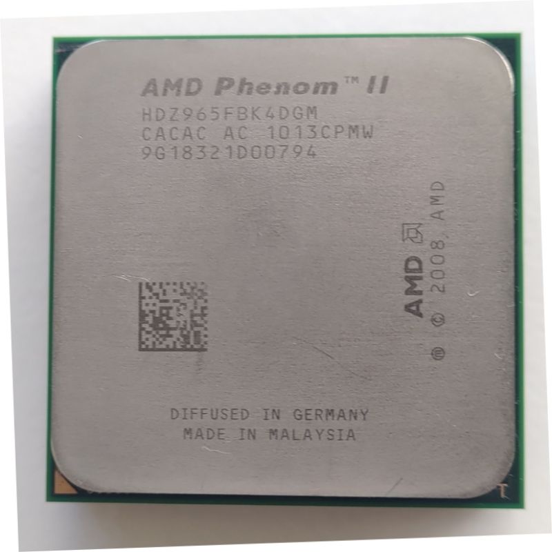 AMD Phenom II X4 3.4GHz 965(4C/4T)有Heat Sink Fan