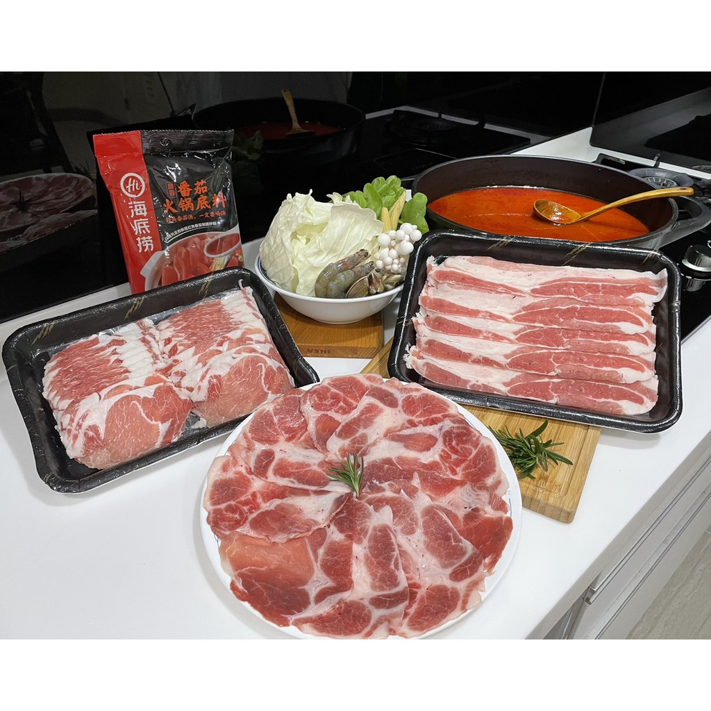 【肉苑食品】安心豬火鍋燒烤套餐 真空包裝 露營 烤肉