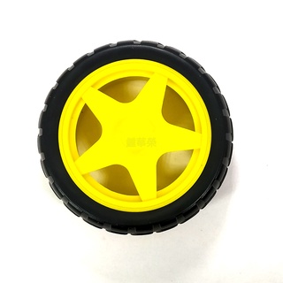 【邦禮】智慧小車輪胎 自走車 TT馬達配件 橡膠輪胎 輪子