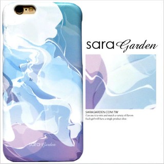 客製化 手機殼 iPhone 7【多款手機型號提供】水彩感 漸層 紫藍 保護殼 G030 Sara Garden