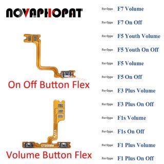 Novaphopat 電源 ON OFF 靜音開關控制鍵音量按鈕排線適用於 OPPO F1 F1s F3 Plus F5