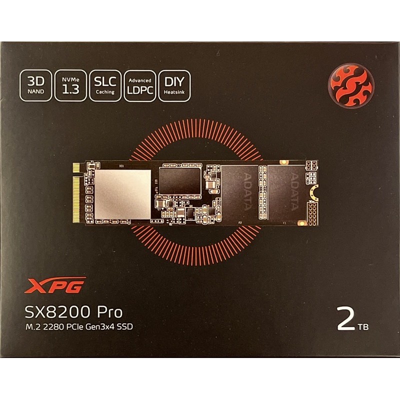 全新 ～ 威剛 XPG SX8200Pro 2TB M.2 PCIe SSD 固態硬碟 SX8200 PRO