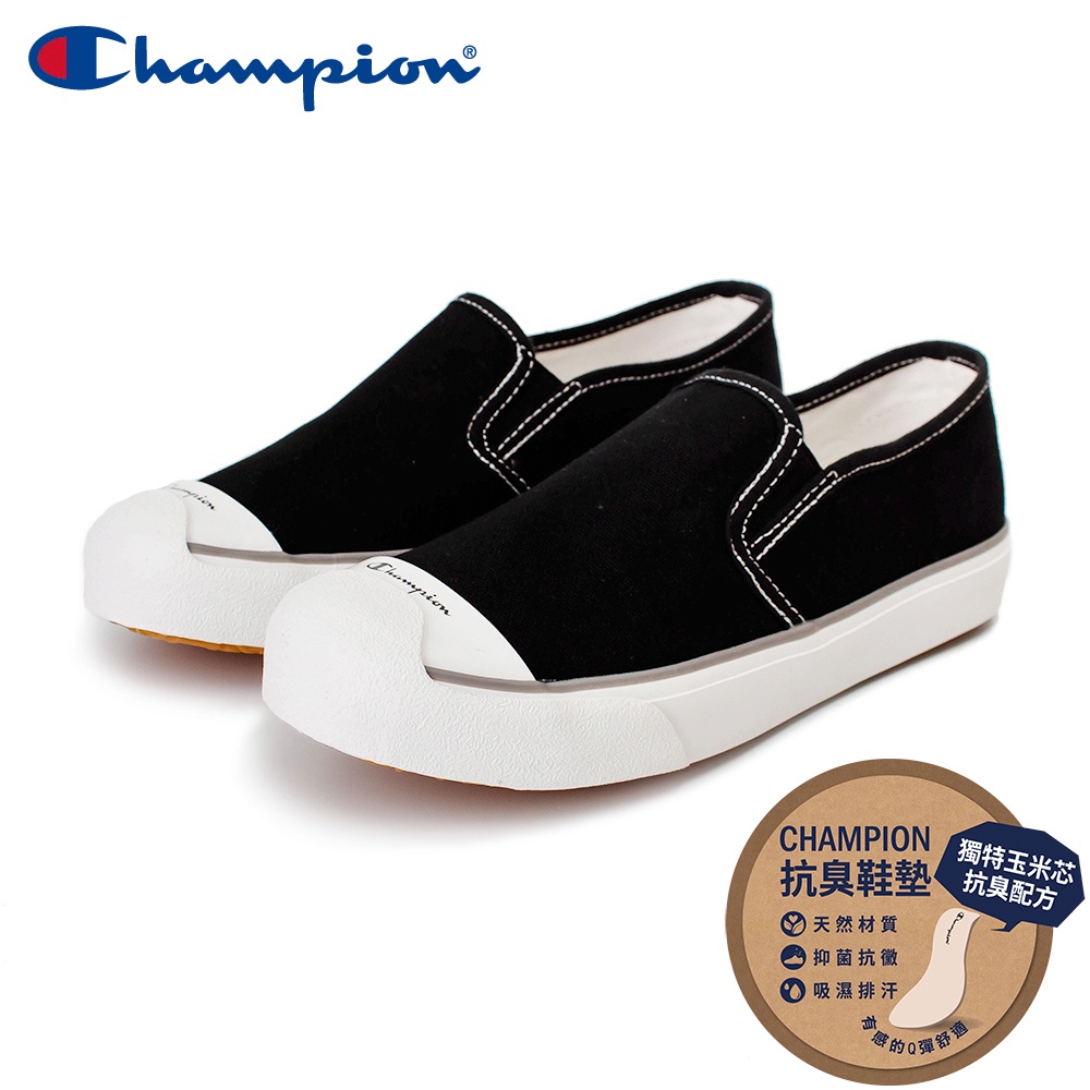 【Champion】女 帆布鞋 懶人鞋 COSY SLIP-黑 (WSLS-2007-11)