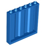 【金磚屋】LEGO 樂高 零件 牆面 壁板 窗戶 1 x 6 x 5 Blue (23405)