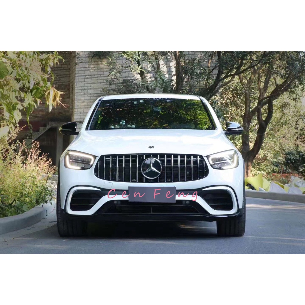 涔峰ＣＦ☆BENZ 20年後 X253 GLC Coupe 63樣式 前保桿總成 後下巴 尾飾管 水箱罩 空力套件