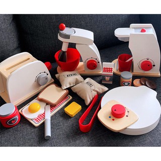 木製麵包機 玩具咖啡機 木製咖啡機 玩具鬆餅機 木製廚房 玩具麵包機 玩具攪拌機 玩具咖啡機 麵包機 鬆餅機