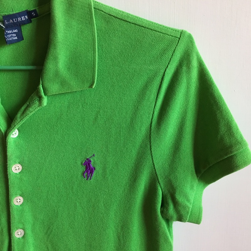 Ralph Lauren 果綠polo衫