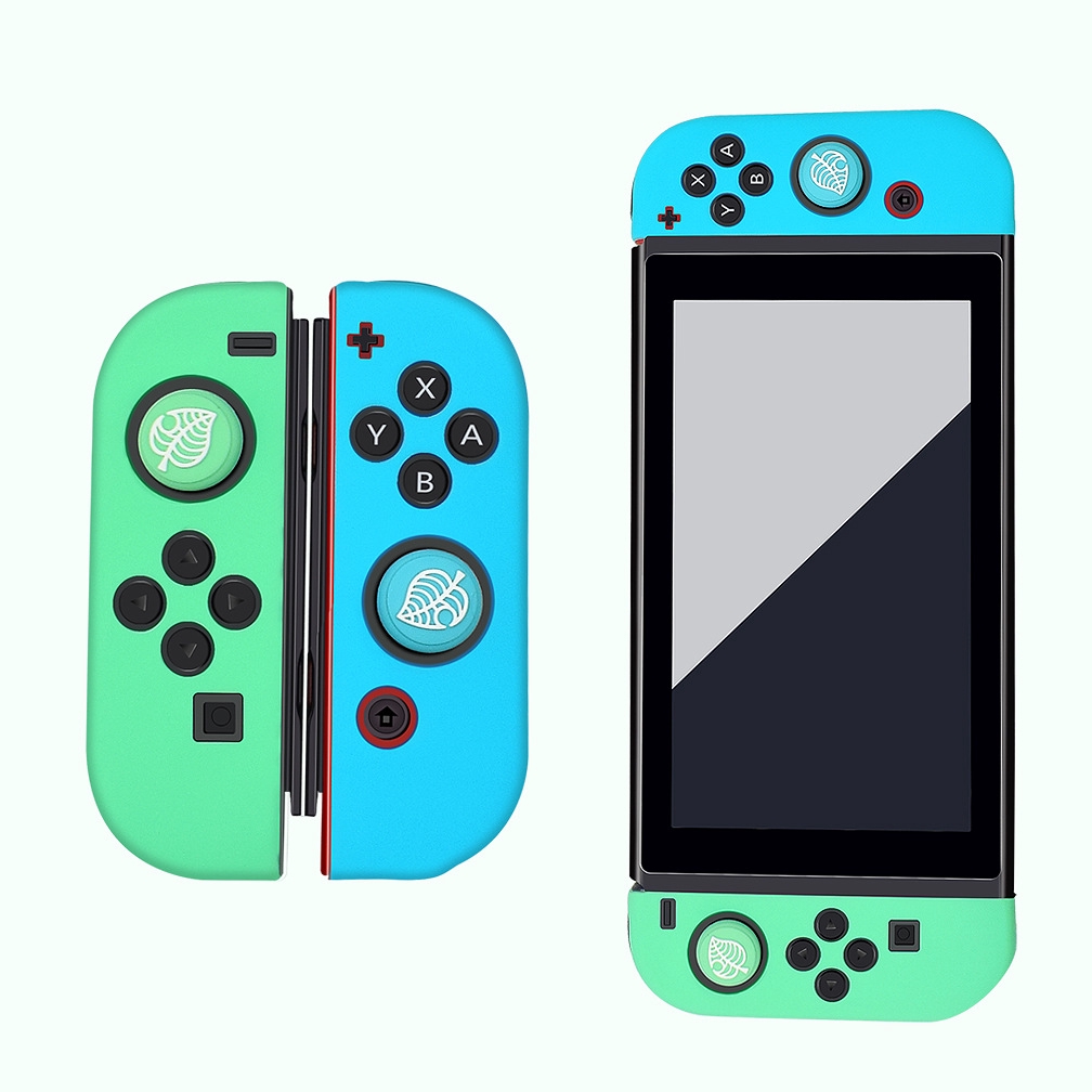 Switch 矽膠手柄套joycon 手把保護套動森動物森友會周邊配件舒適親膚動物之森 蝦皮購物